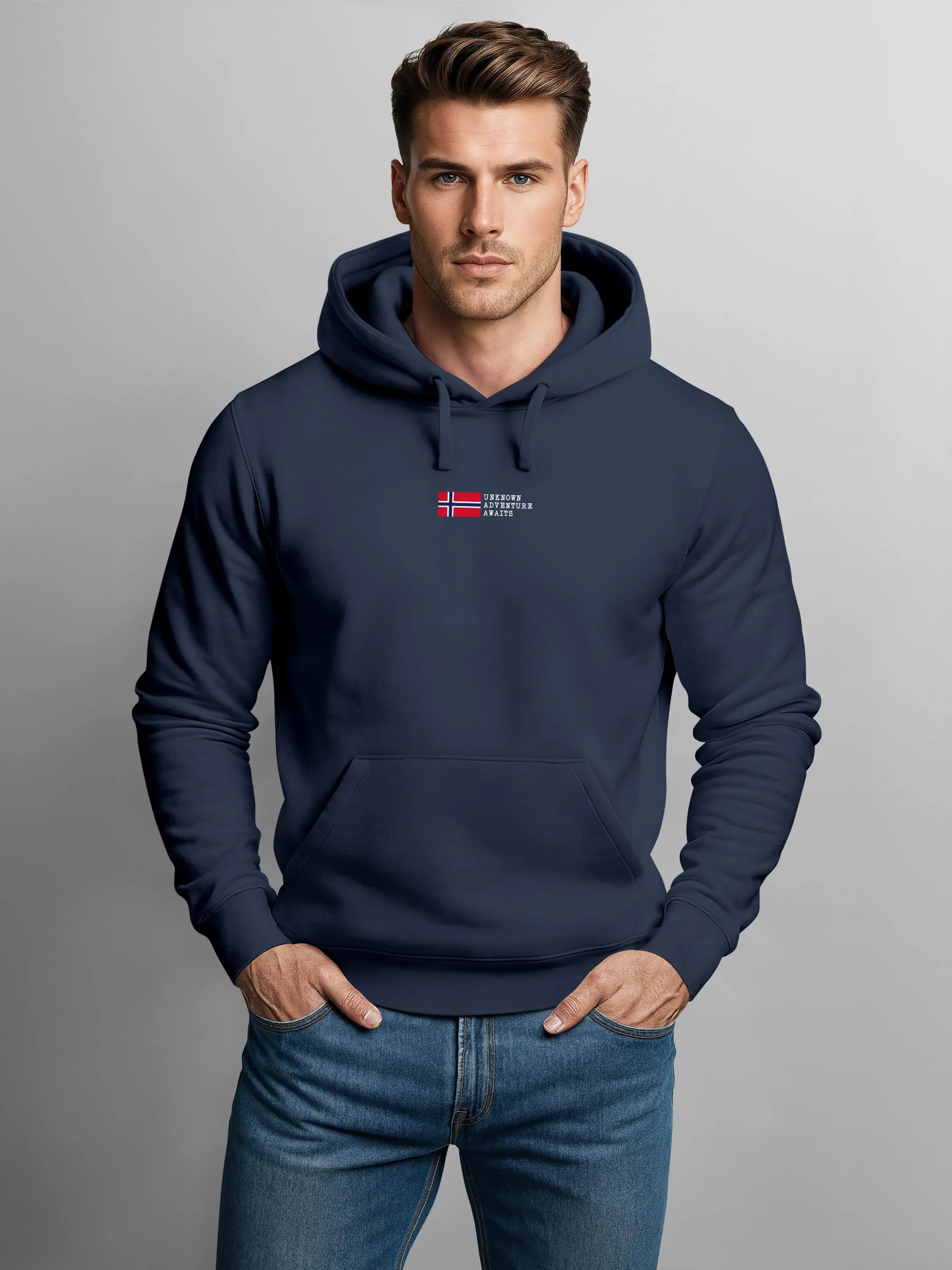 navy backprint
