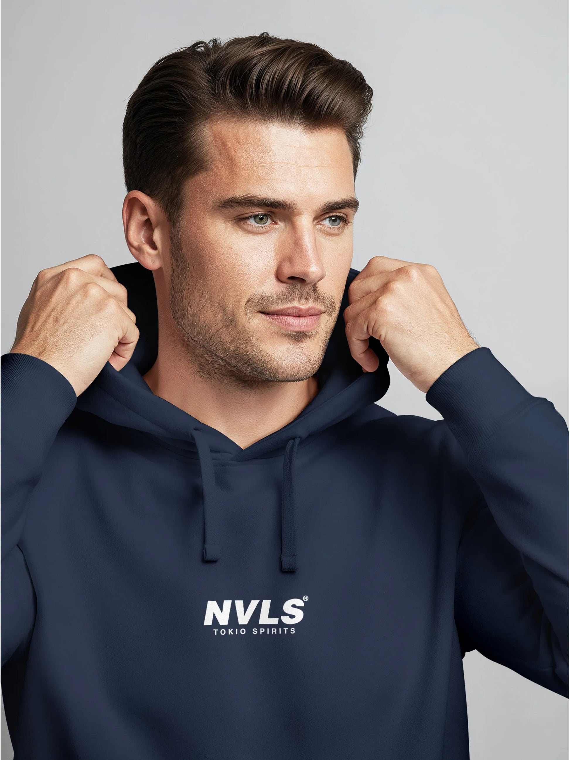 navy backprint