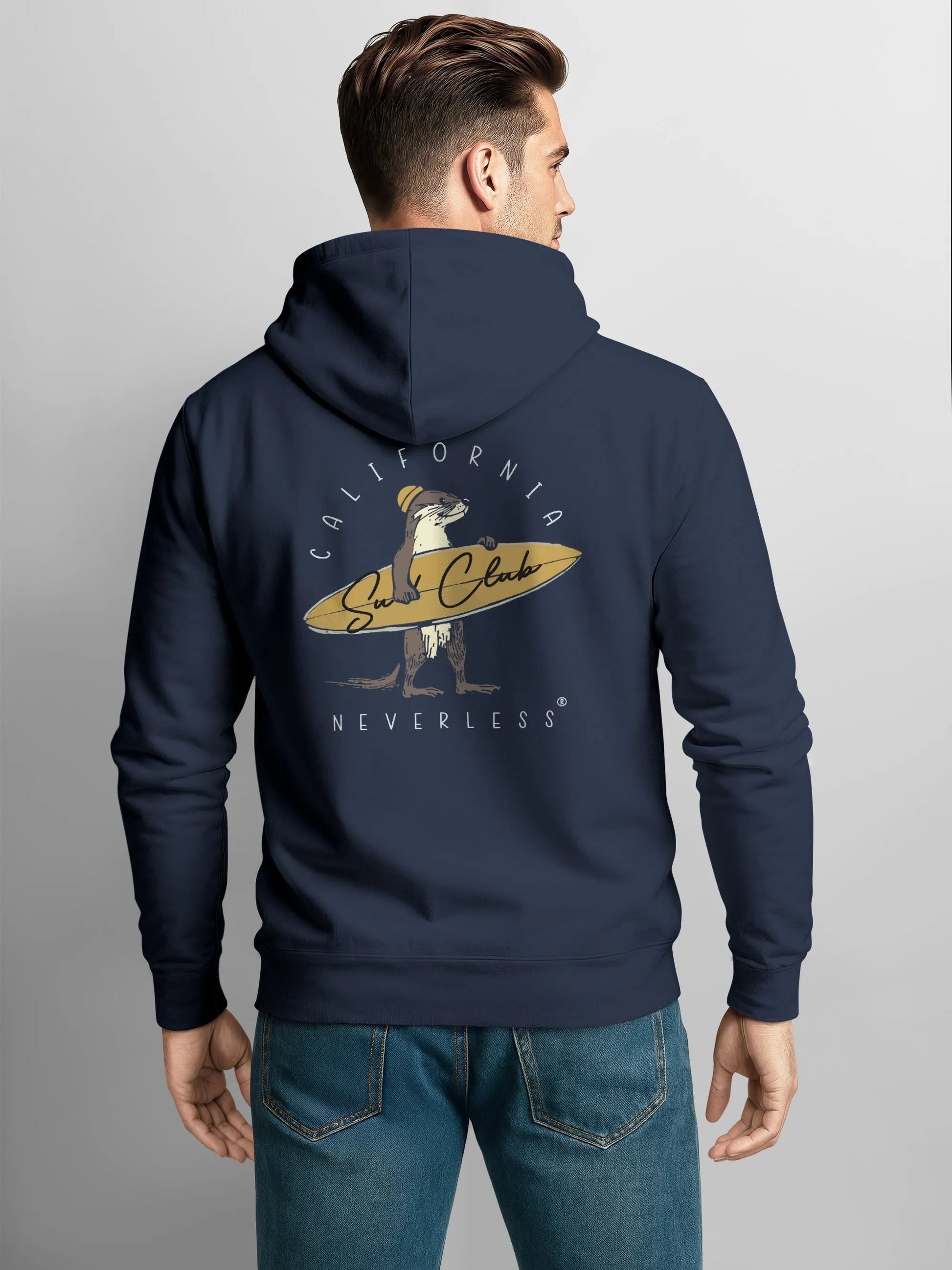 navy backprint