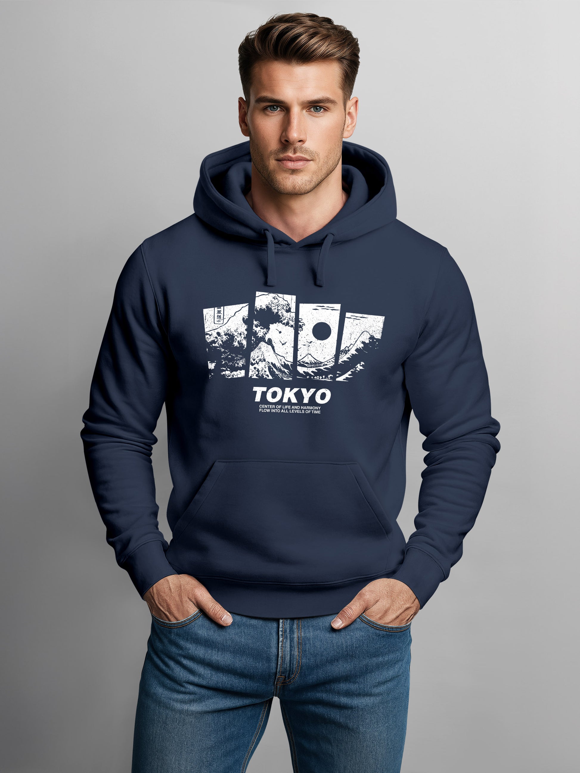 navy frontprint