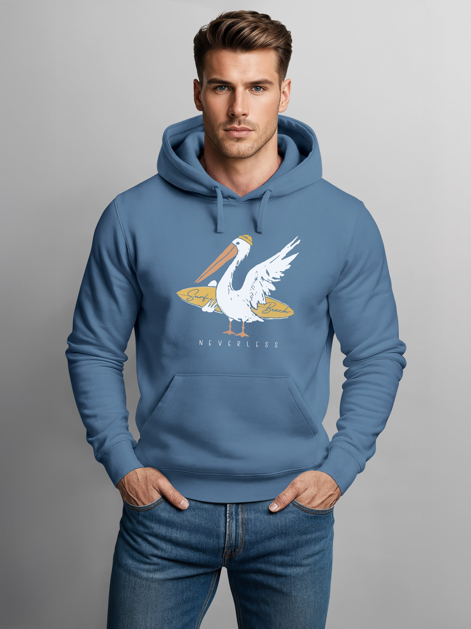 indigo blue frontprint